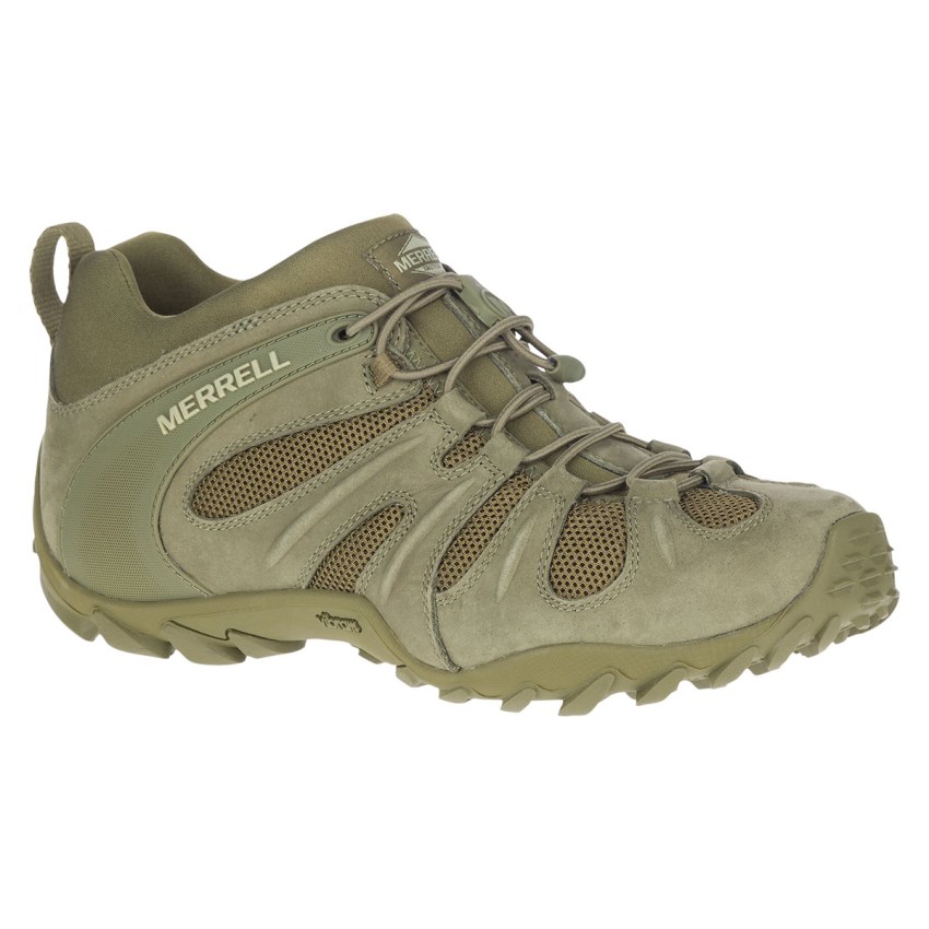 Chaussure de Securite Merrell Cham 8 Stretch Tactical Vert Olive Homme | Y.M.DDGR